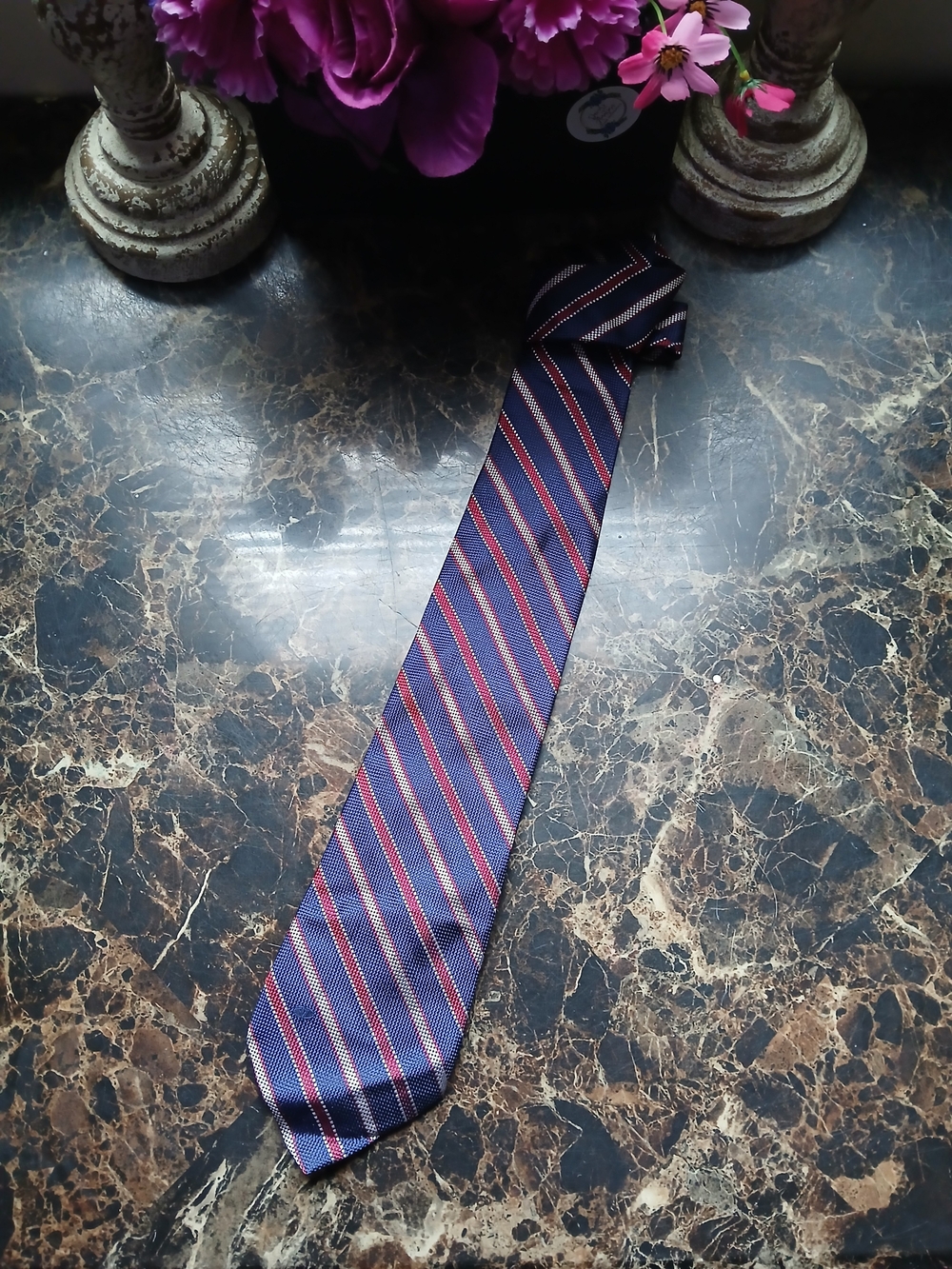 Valentino Garavani Jacquard Striped Silk Tie for Men